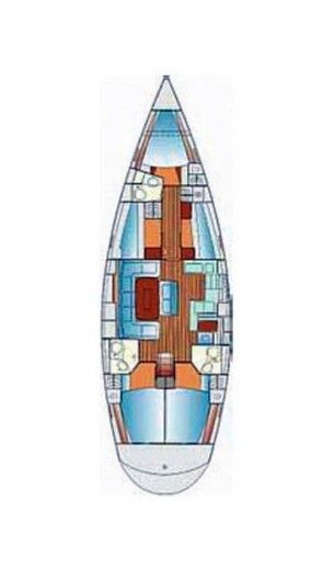 Sailboat Bavaria 50 Cruiser Boat layout