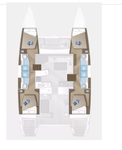 Catamaran Lagoon 450F boat plan