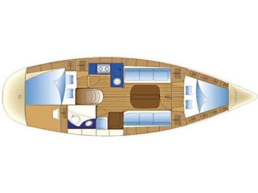 Sailboat BAVARIA 32 Cruiser - S/Y Athina Boat layout