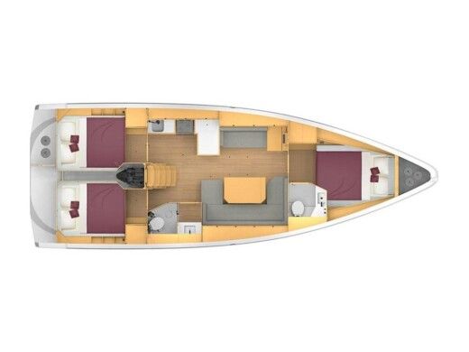 Sailboat Bavaria Bavaria C42 Plan du bateau
