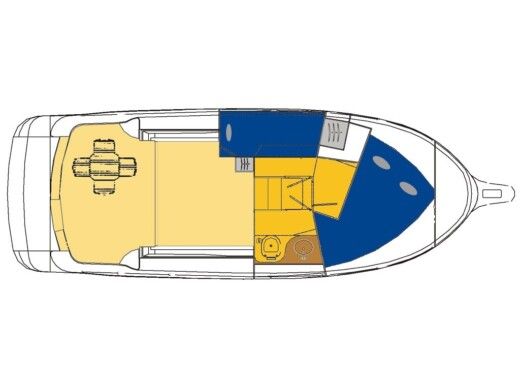 Motorboat SAS Vektor 950 Plano del barco