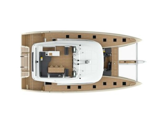 Catamaran  Lagoon Sixty5 Boot Grundriss