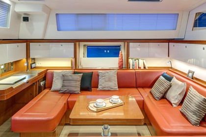 Large modern sailboat