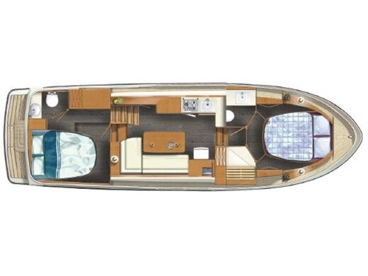Motorboat  Linssen Grand Sturdy 35.0 AC Intero Planimetria della barca