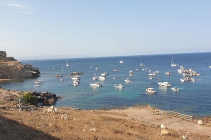 Yatch boat in Marzamemi