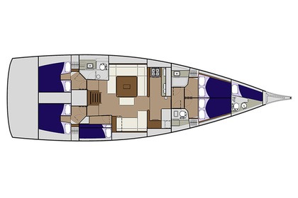 Verhuur Zeilboot  Dufour 560 /6cab Athene