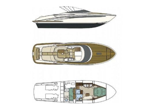 Motorboat Riva Rivarama 44 boat plan