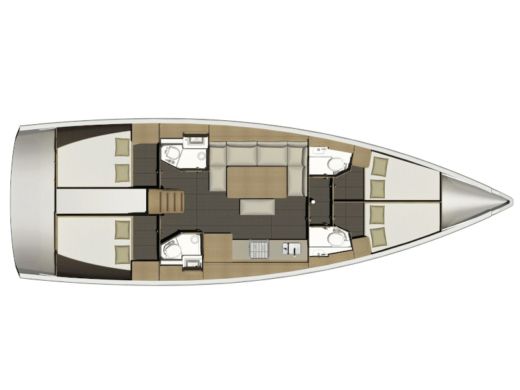 Sailboat Dufour 460 boat plan