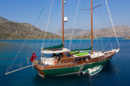 Elegant Wooden Guler for 8 Guests in Gocek