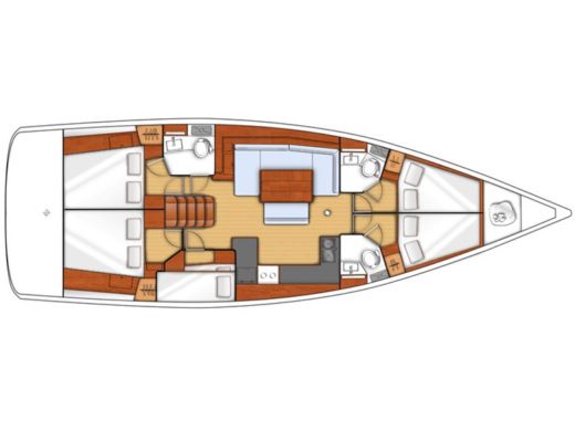 Sailboat BENETEAU OCEANIS 48 Boat design plan
