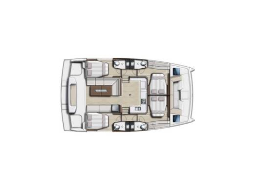 Catamaran  Bali Catspace Boat layout