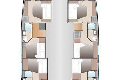 Location Catamaran Fountaine Pajot Fountaine Pajot Aura 51 - 6 cab Philipsburg