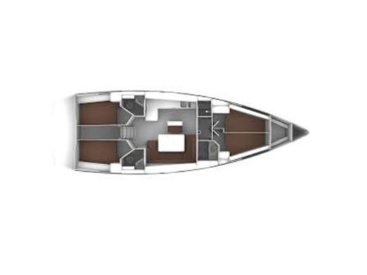 Sailboat BAVARIA CRUISER 46 Planimetria della barca