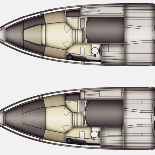 Motorboat NUVA YACHTS M9 CABIN boat plan