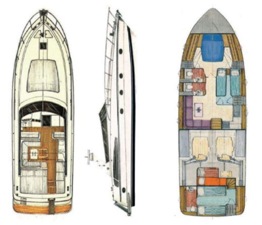 Motorboat American Marine 16 metri Boat design plan