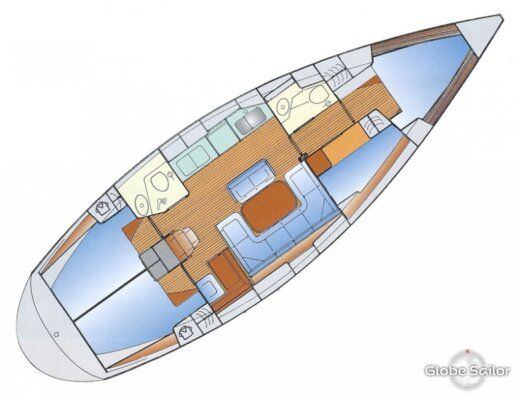 Sailboat Bavaria Bavaria 42 Cruiser Boat design plan