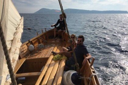 Gajeta Falkuša / Rare vintage traditional wooden sailboat / All inclsuive offer