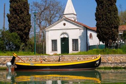 Verhuur Motorboot Classic boats in Venice Bragozzo Venetië