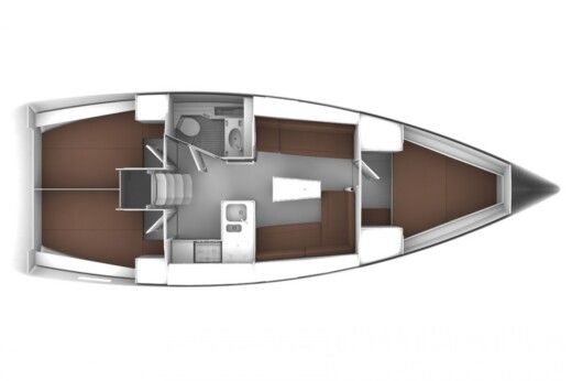 Sailboat BAVARIA CRUISER 37 Plan du bateau