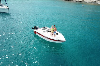 “Luxury Speedboat in Lindos – Explore Navarone, St Paul’s Bay, Agathi Beach, Red sand bay