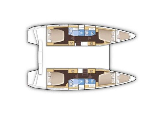 Catamaran LAGOON LAGOON 42 Boat layout