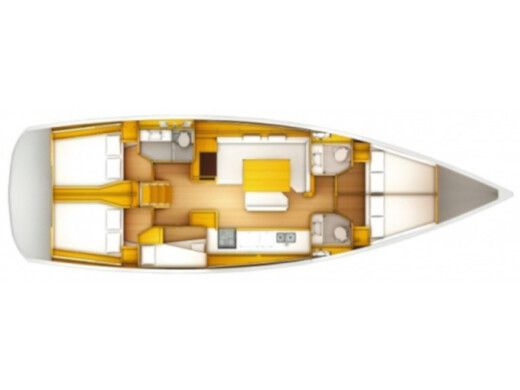 Sailboat JEANNEAU SUN ODYSSEY 519 boat plan