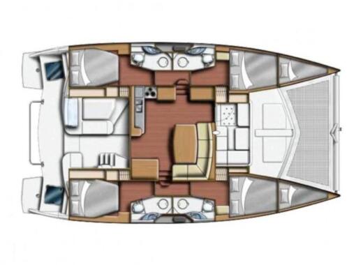 Catamaran Robertson & Caine Leopard 44 Boat design plan