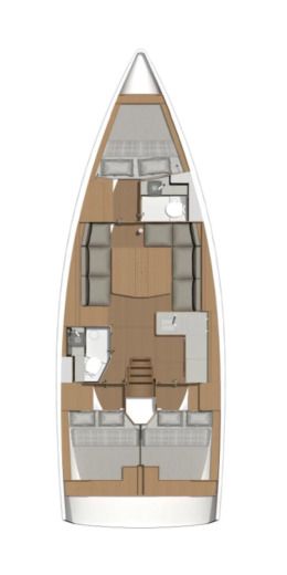 Sailboat Dufour Dufour 390 Grand Large Plan du bateau