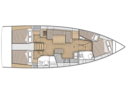 Sailboat  Oceanis 40.1 boat plan