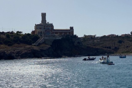Yatch boat in Marzamemi