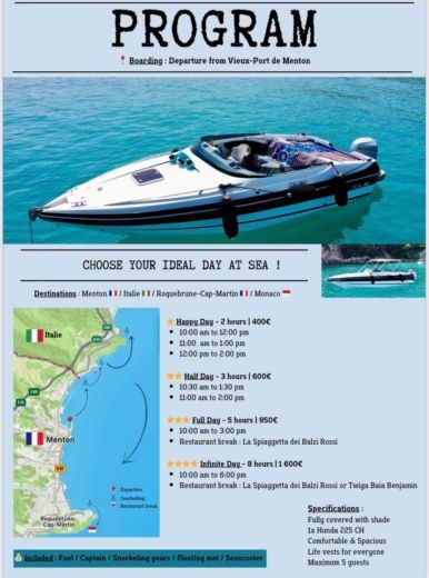 Motorboat Tullio Abbate Mito 23 Boat layout