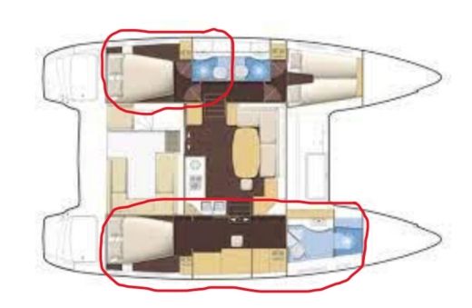 Catamaran Lagoon 400 Plano del barco