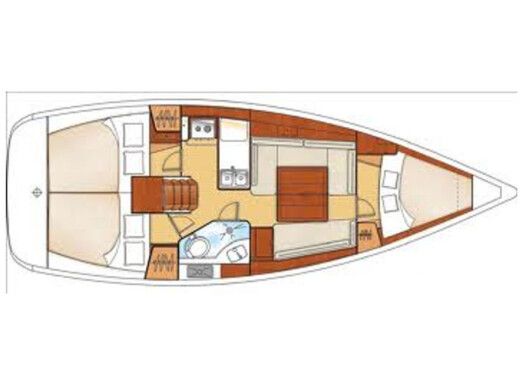 Sailboat BENETEAU OCEANIS 34 Boat design plan