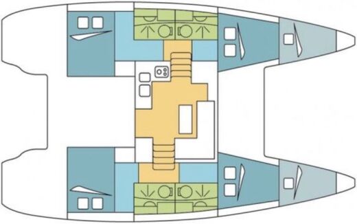 Catamaran Lagoon Lagoon 39 boat plan