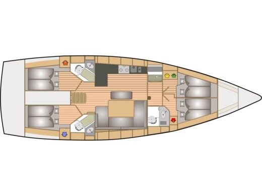 Sailboat  Bavaria 46 Cruiser Boat design plan