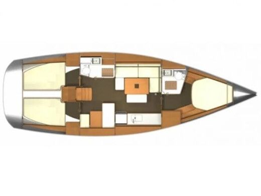 Sailboat Dufour 405 Grand Large Boat layout