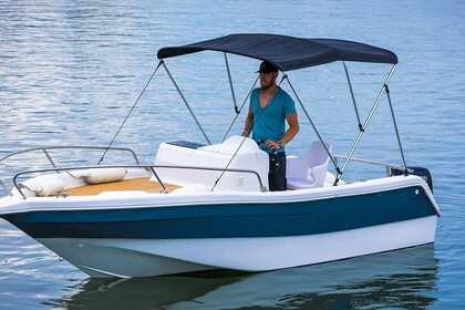 Rental Boat without license  Jeanneau Navy Blue 5 places Premium Cap d'Agde