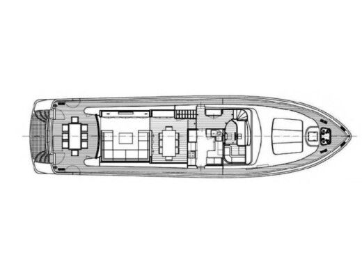 Motorboat  San Lorenzo SL 82 Boat layout