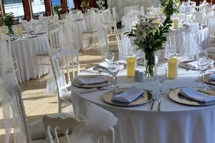 Luxury motor yacht for 120 people B2