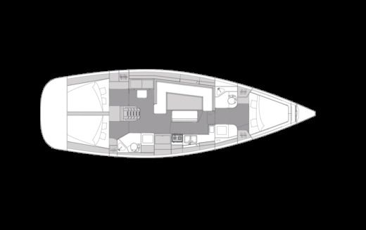 Sailboat Elan Impression 45.1 Planimetria della barca