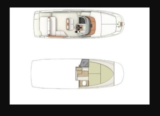 Motorboat Capoforte CX240 Boat layout