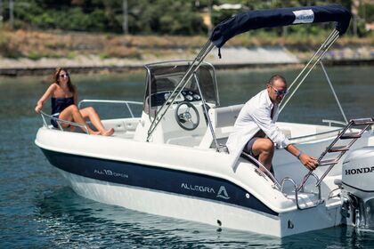 Charter Boat without licence  allegra all 19 open Riposto