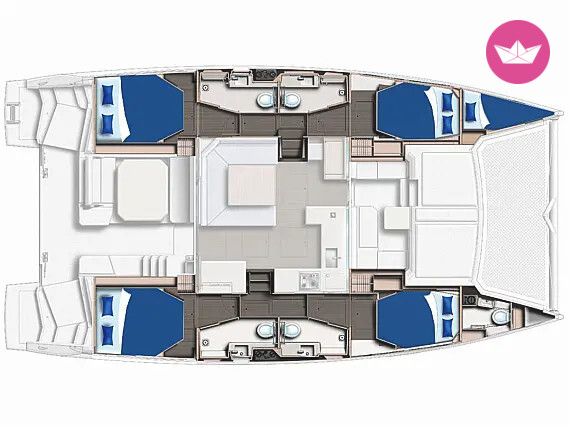 Catamaran Sunsail 454L 13m
