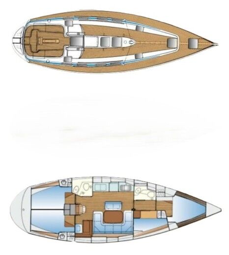 Sailboat Bavaria Cruiser 42 Boat design plan