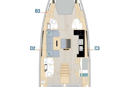 Verhuur Zeilboot Hanse Yachts Hanse 510 - 4 + 1 cab. Trogir