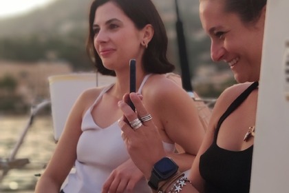 Sunset and diner in the bay