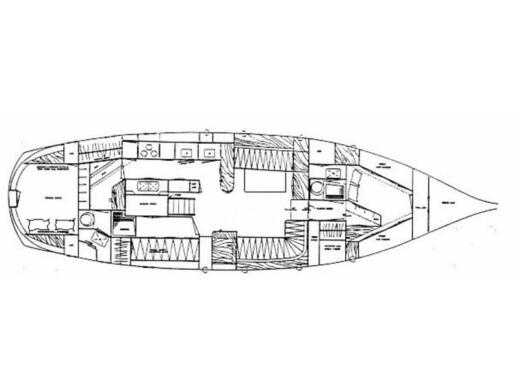 Sailboat Blue Water Vagabond 47 Boat design plan