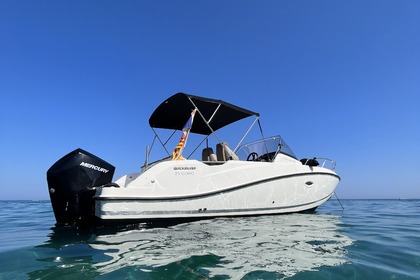 Miete Motorboot Quicksilver Activ 675 Sundeck 225 cv Le Barcarès