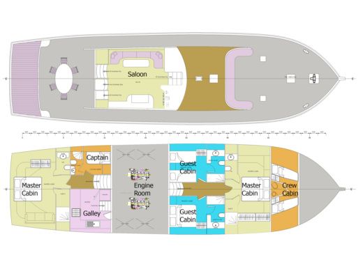 Gulet Bodrum Shipyard 2023 Boat layout