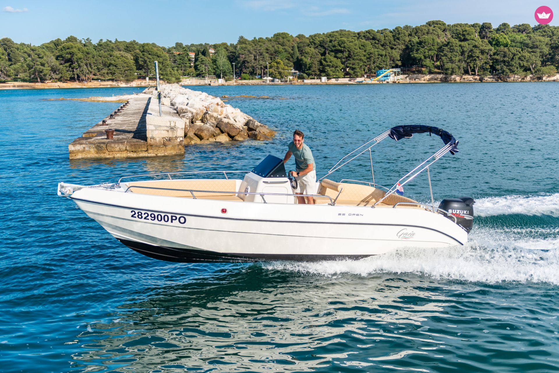 Bateau à moteur Gaia 22 Open 150cv